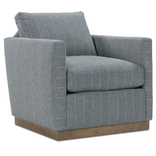 Picture of Quick Ship Allie Swivel - Indigo Kid-proof Stripe